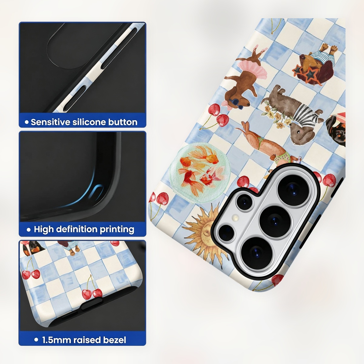 Funny Dogs Summer 2-in-1 Dual- - Samsung Galaxy S24 评论和价格