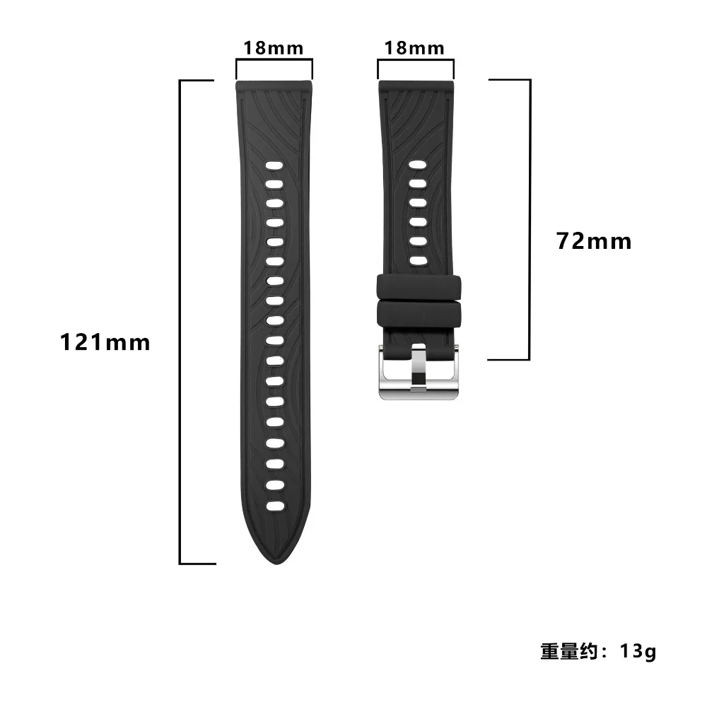18mm Silicone Strap For Huawei - Titan Smartwatch Accessories 评论和价格