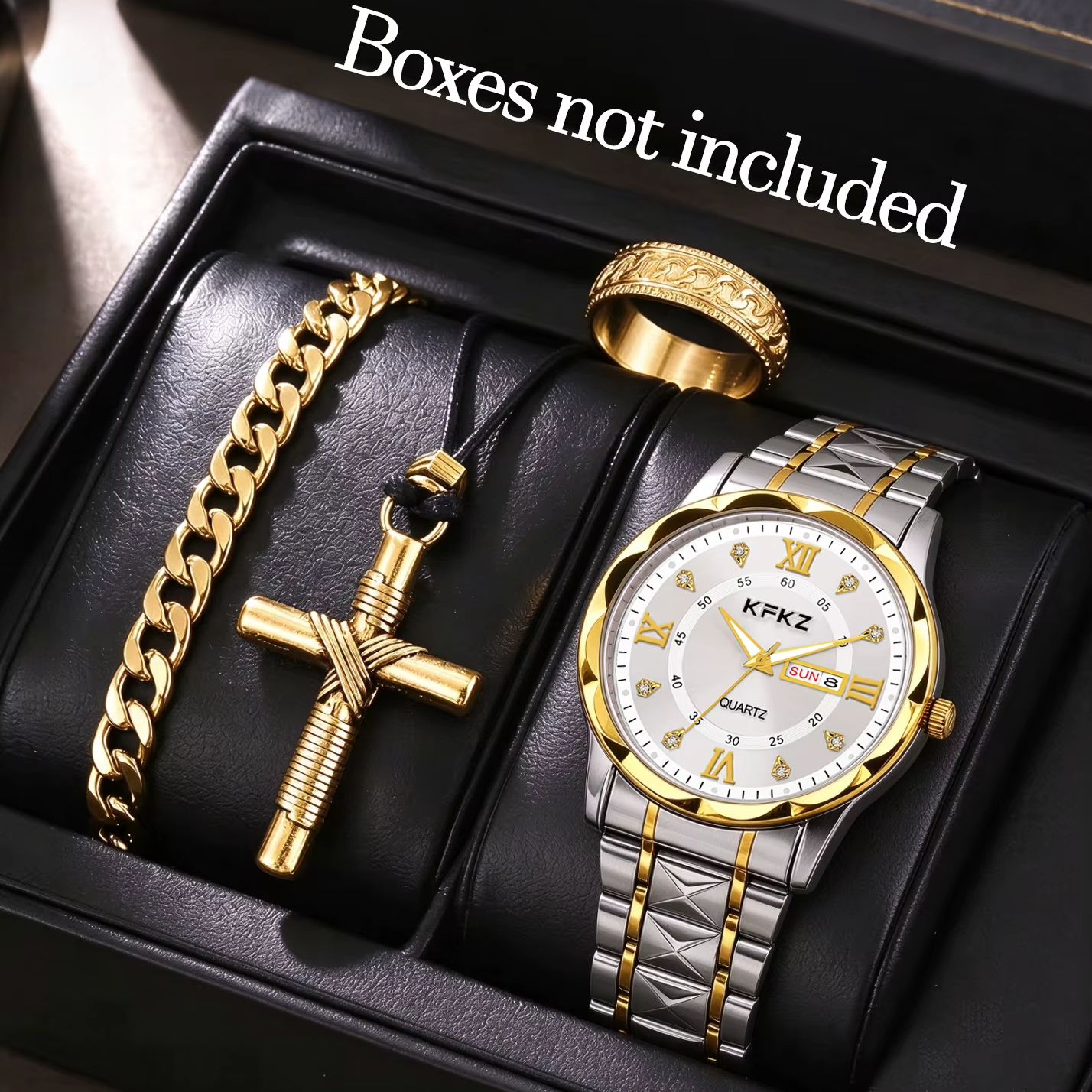 4-Piece Set of Silver Textured - Best Smartwatch Accessories 评论和价格