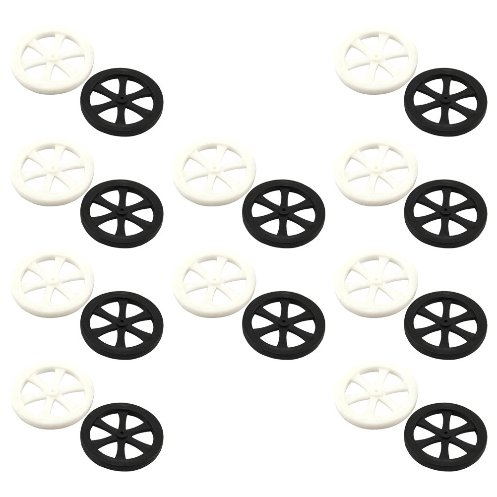 20pcs DIY Plastic Car Wheels f - Smart Accessories 评论和价格